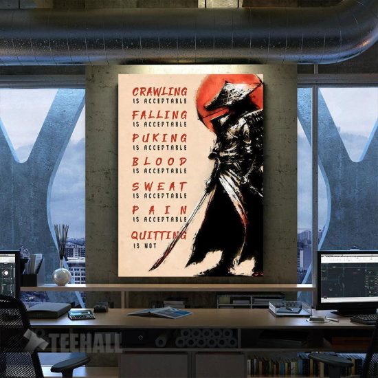 Samurai Motivational Canvas Prints Wall Art Decor
