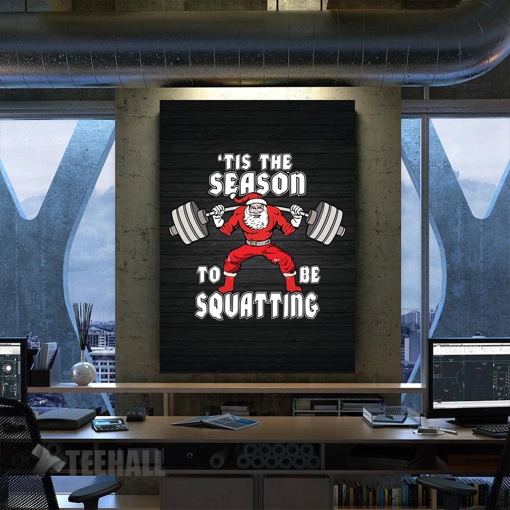 Santa Lifting Motivation Canvas Prints Wall Art Decor