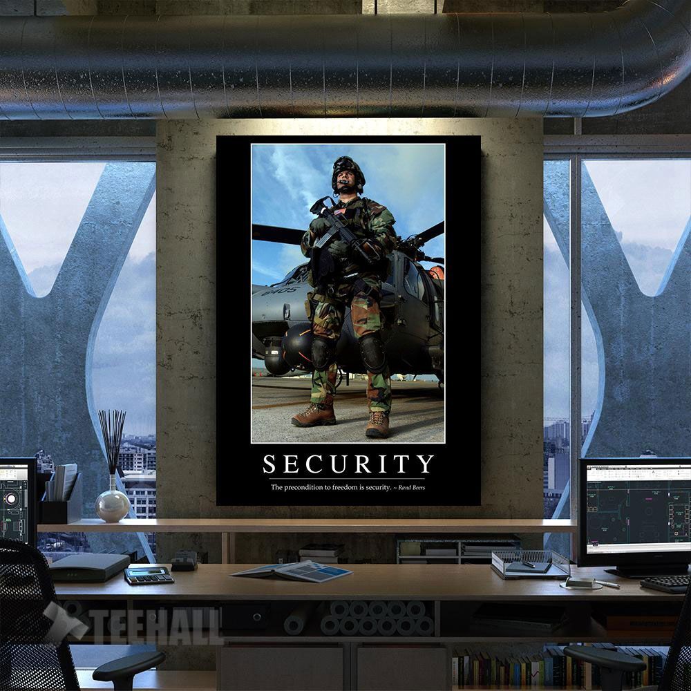 Security Motivational Canvas Prints Wall Art Decor