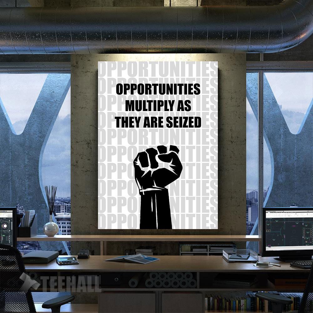 Seize The Opportunities Motivational Canvas Prints Wall Art Decor