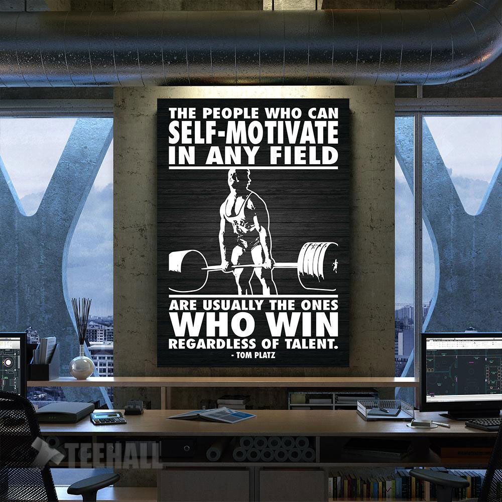 Self Motivated Motivational Canvas Prints Wall Art Decor