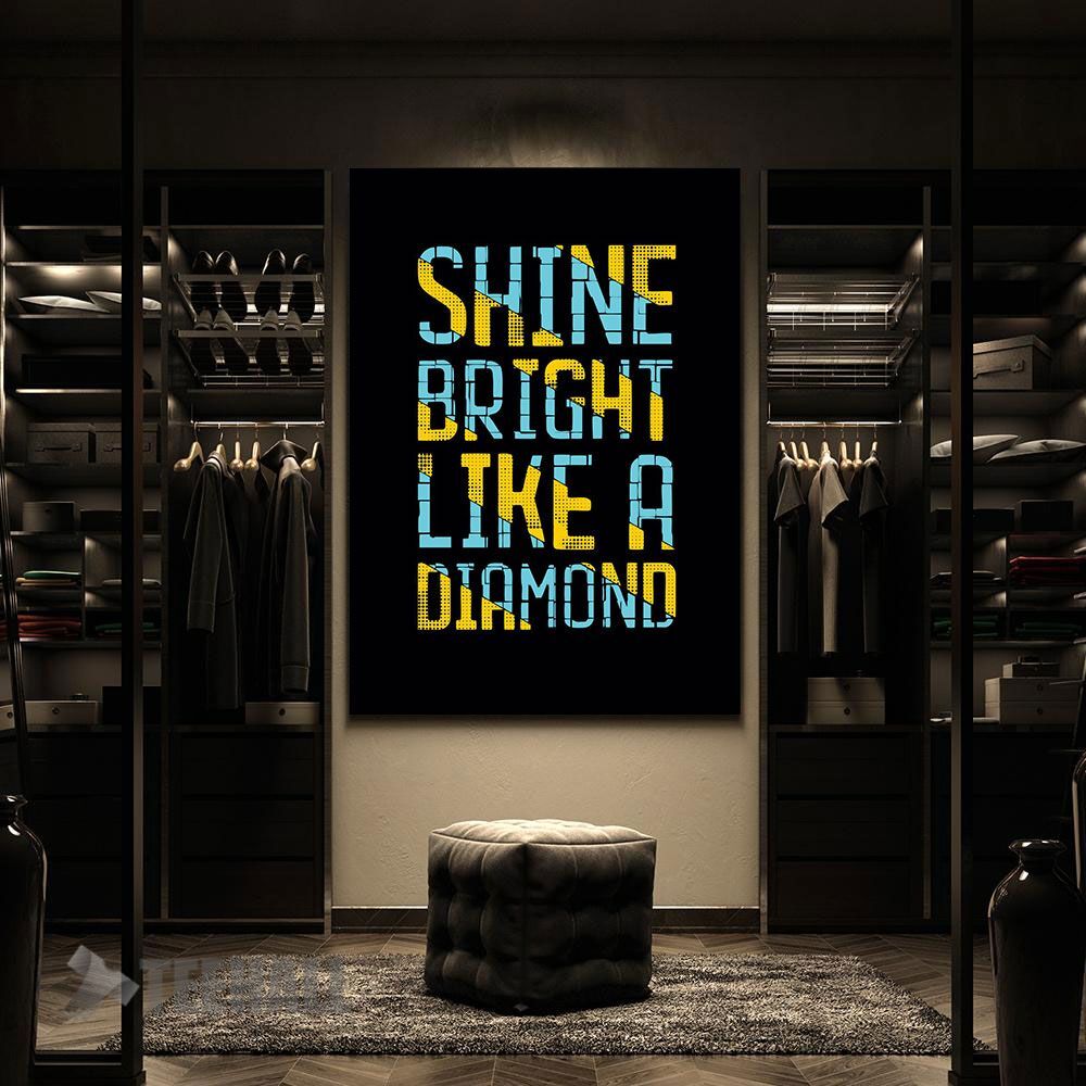Shine-Bright-Like-Adiamond-Motivational-Canvas-Prints-Wall-Art-Decor-2 Shine Bright Like Adiamond Motivational Canvas Prints Wall Art Decor 2