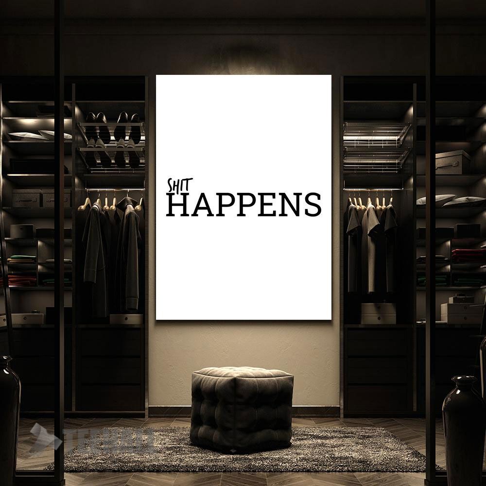 Shit-Happens-Motivational-Canvas-Prints-Wall-Art-Decor-2 Shit Happens Motivational Canvas Prints Wall Art Decor 2