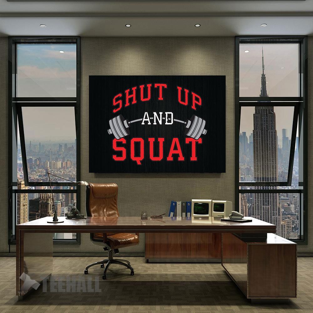 Shut-Up-And-Squat-Motivational-Canvas-Prints-Wall-Art-Decor-2 Shut Up And Squat Motivational Canvas Prints Wall Art Decor 2