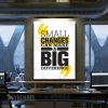 Small Changes Can Make Motivational Canvas Prints Wall Art Decor