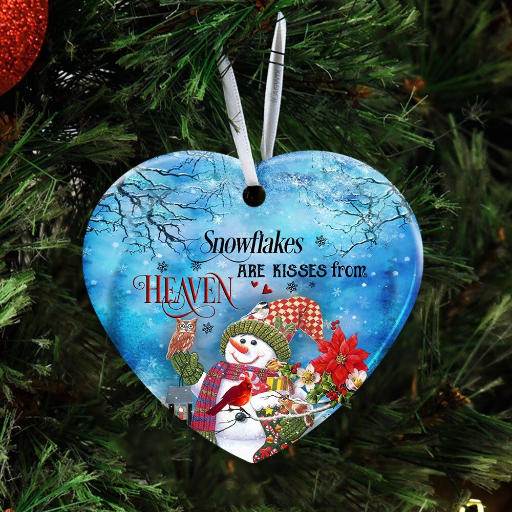 Snowflakes-Are-Kisses-From-Heaven-Ceramic-Ornament-2 Snowflakes Are Kisses From Heaven Ceramic Ornament 2
