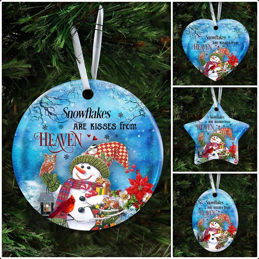 Snowflakes-Are-Kisses-From-Heaven-Ceramic-Ornament-6 Snowflakes Are Kisses From Heaven Ceramic Ornament 6