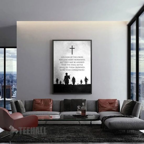 Soldiers Of The Cross Motivational Canvas Prints Wall Art Decor 1