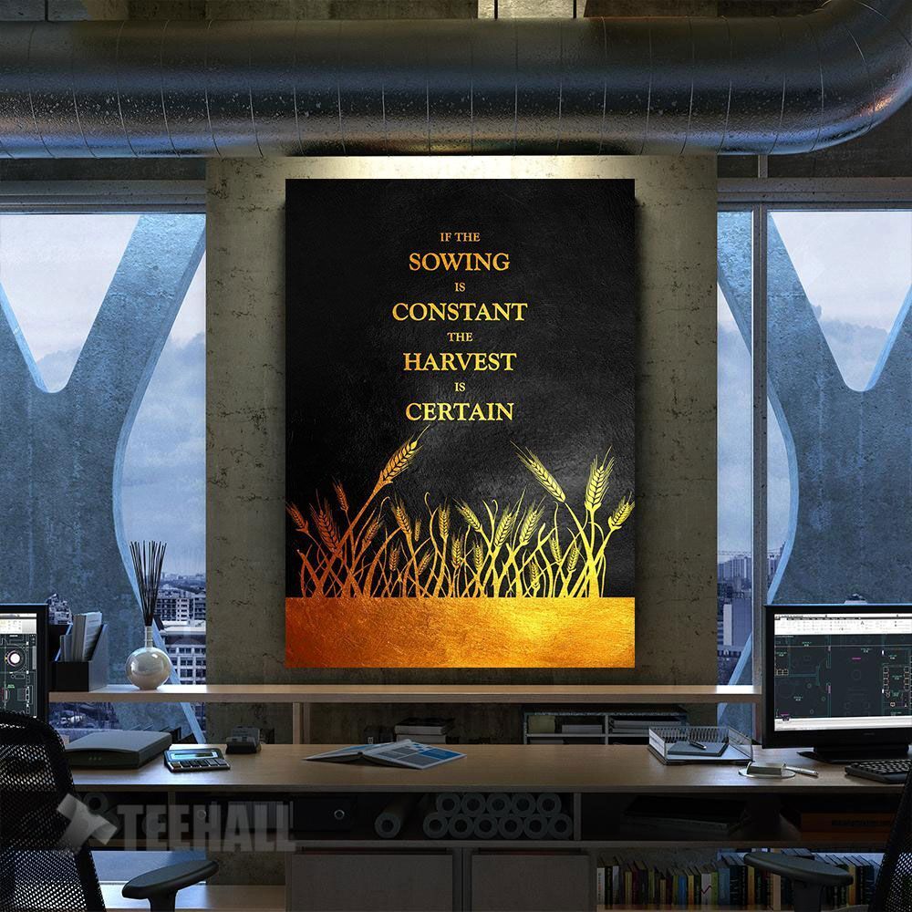 Sowing And Reaping Motivational Canvas Prints Wall Art Decor