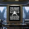 Squat Analogy For Life Motivational Canvas Prints Wall Art Decor