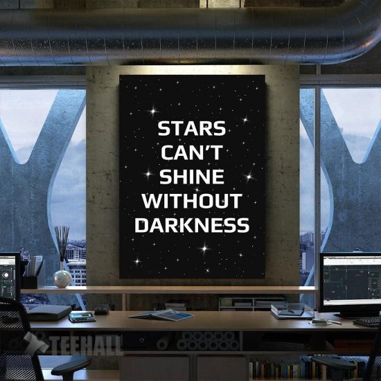 Stars Shine In Darkness Motivational Canvas Prints Wall Art Decor