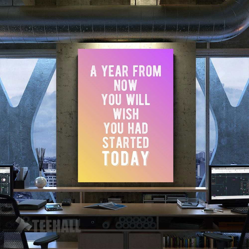 Start Now! Motivational Canvas Prints Wall Art Decor