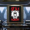 Stay Hungry Lion Motivational Canvas Prints Wall Art Decor