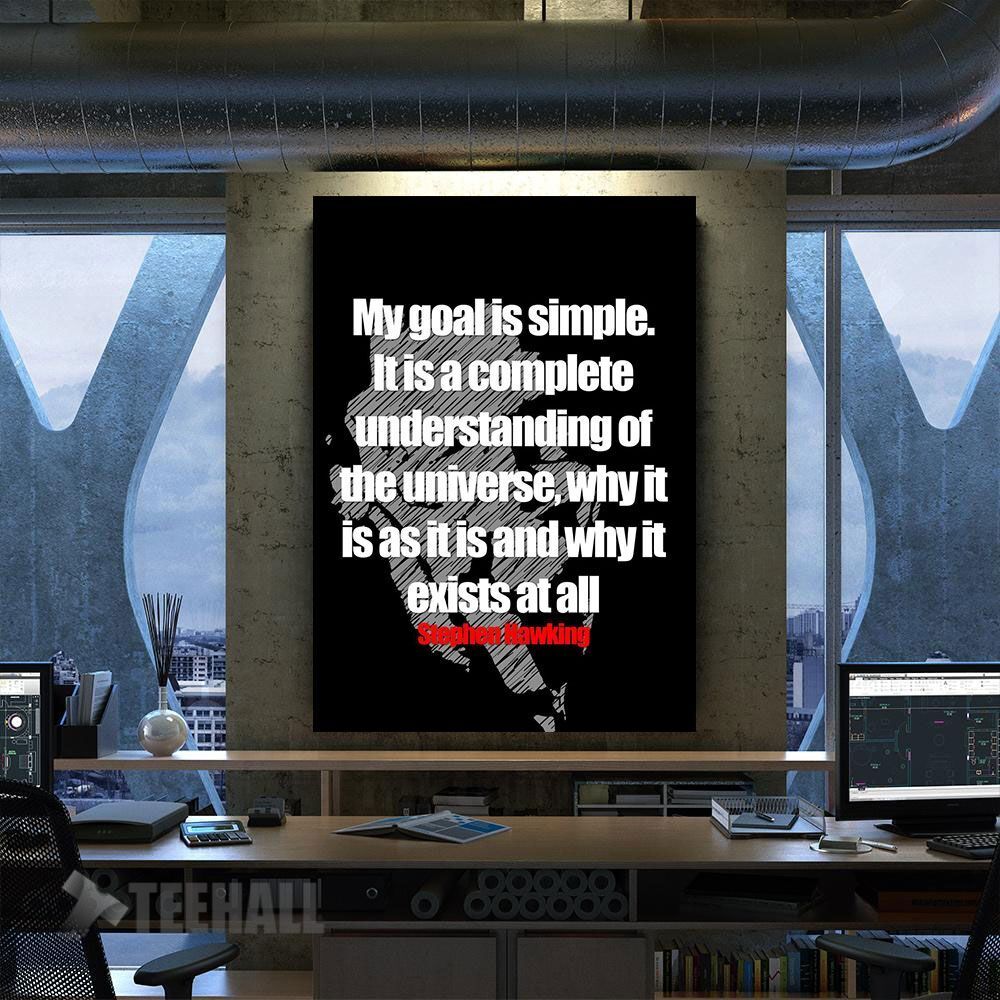 Stephen Hawking Quotes Motivational Canvas Prints Wall Art Decor