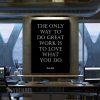 Steve Jobs Great Work Motivational Canvas Prints Wall Art Decor
