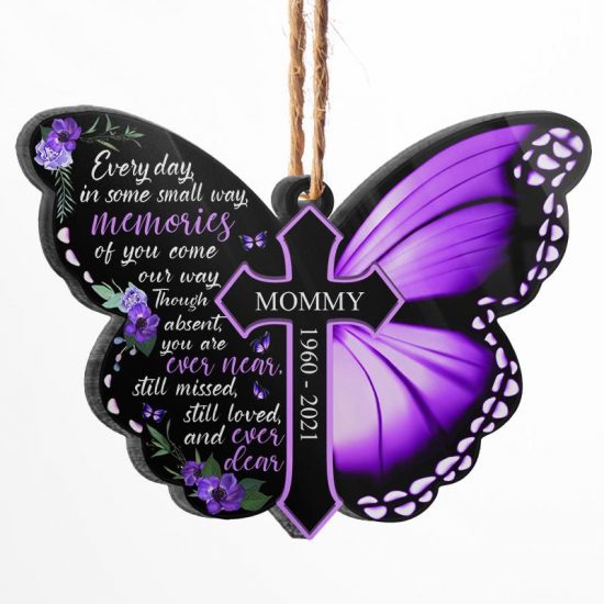 Still Missed Still Loved - Memorial Gift - Personalized Custom Butterfly Acrylic Ornament