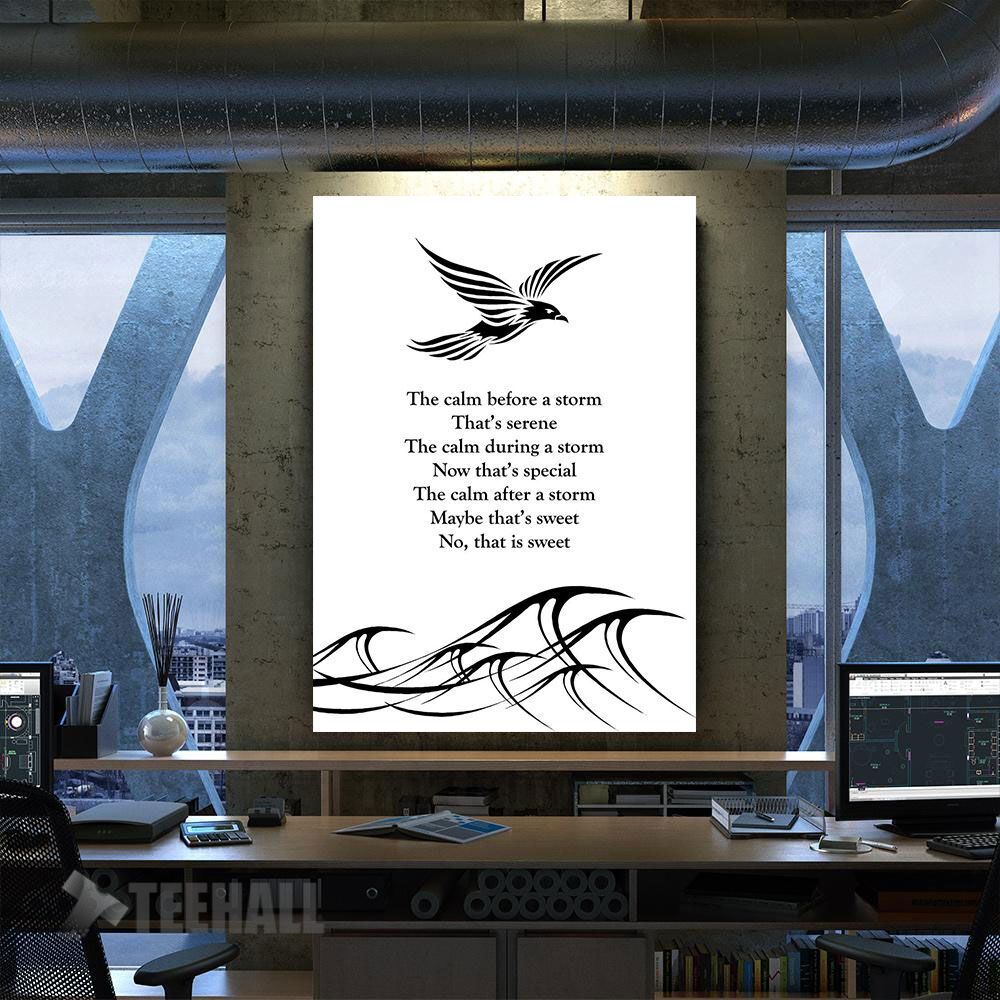 Storm Dove Motivational Canvas Prints Wall Art Decor