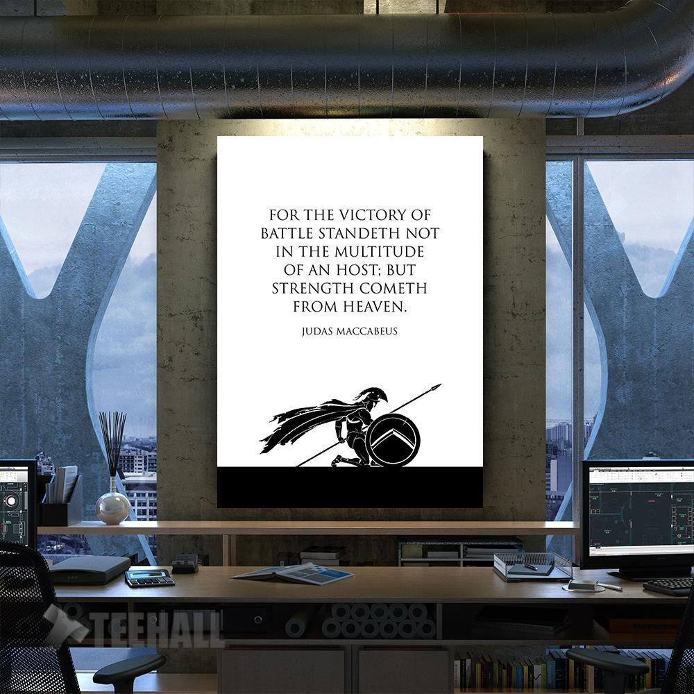 Strength Comes From Heaven Motivational Canvas Prints Wall Art Decor