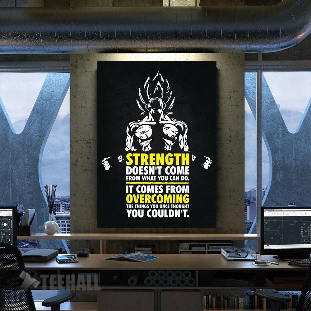 Strength Comes From Motivational Canvas Prints Wall Art Decor