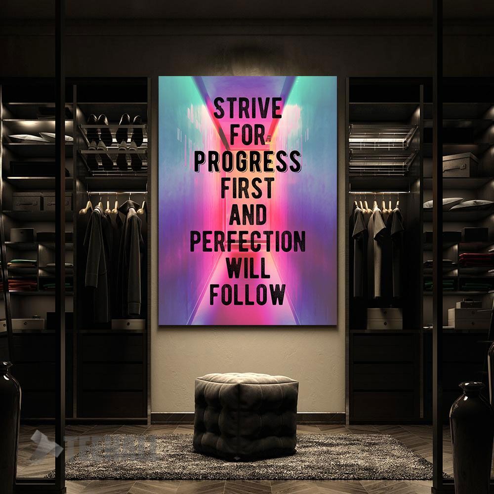 Strive-For-Progress-Motivational-Canvas-Prints-Wall-Art-Decor-2 Strive For Progress Motivational Canvas Prints Wall Art Decor 2