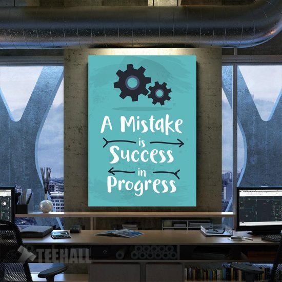 Success Motivation Quote Canvas Prints Wall Art Decor