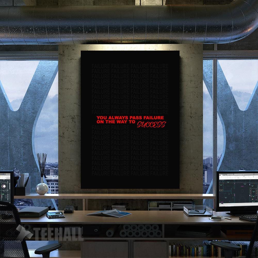 Success Motivational Canvas Prints Wall Art Decor