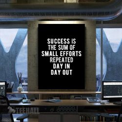 Sum Of Small Efforts Quote Motivational Canvas Prints Wall Art Decor