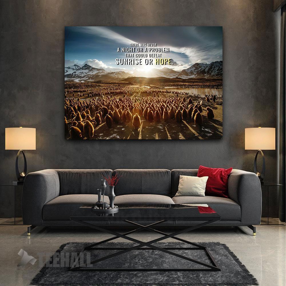 Sunrise And Hope Motivational Canvas Prints Wall Art Decor