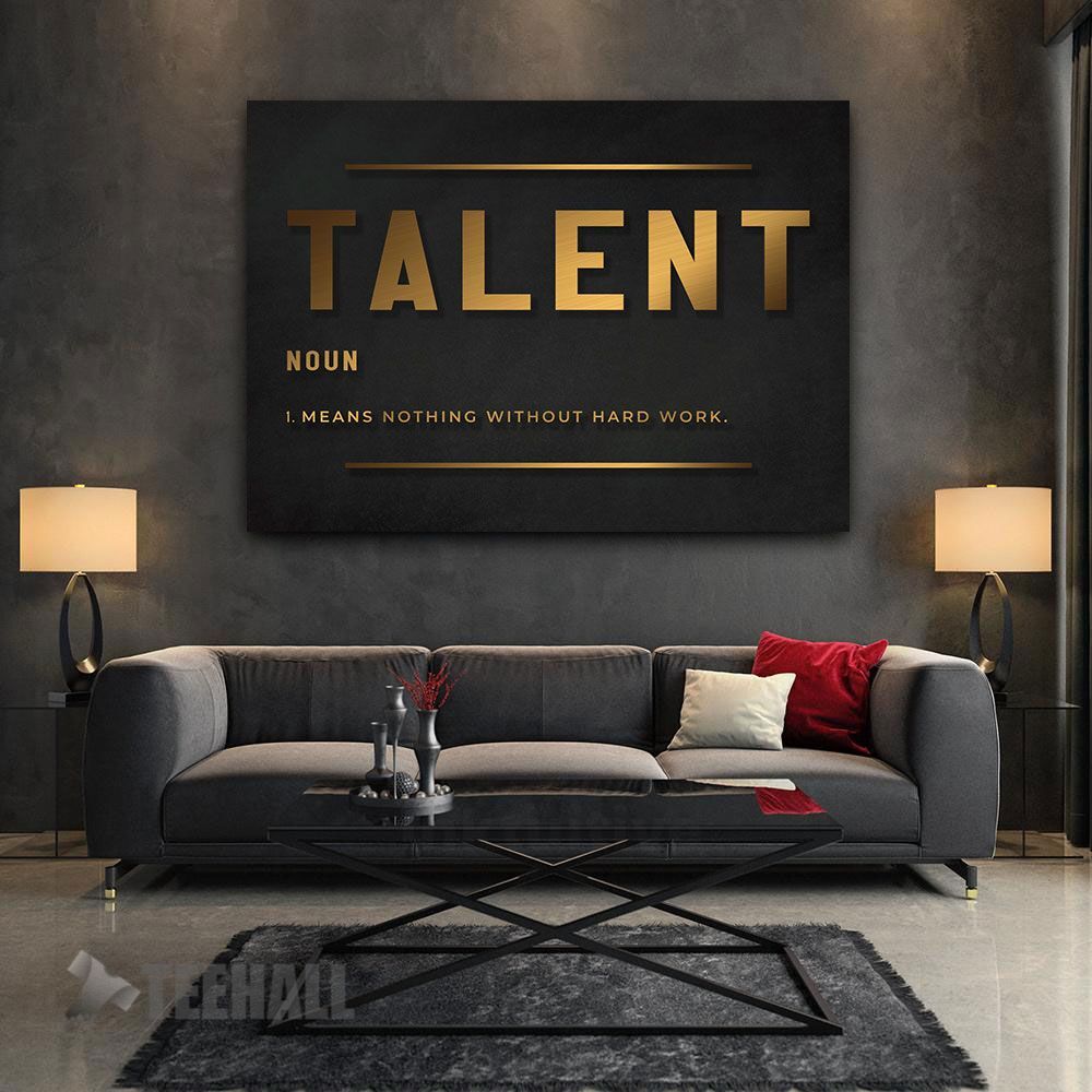 Talent Definition Motivational Canvas Prints Wall Art Decor