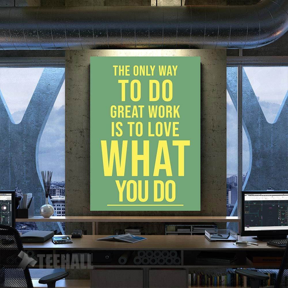 The Only Way Motivation Canvas Prints Wall Art Decor