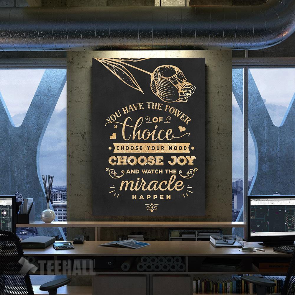 The Power Of Choice Motivational Canvas Prints Wall Art Decor