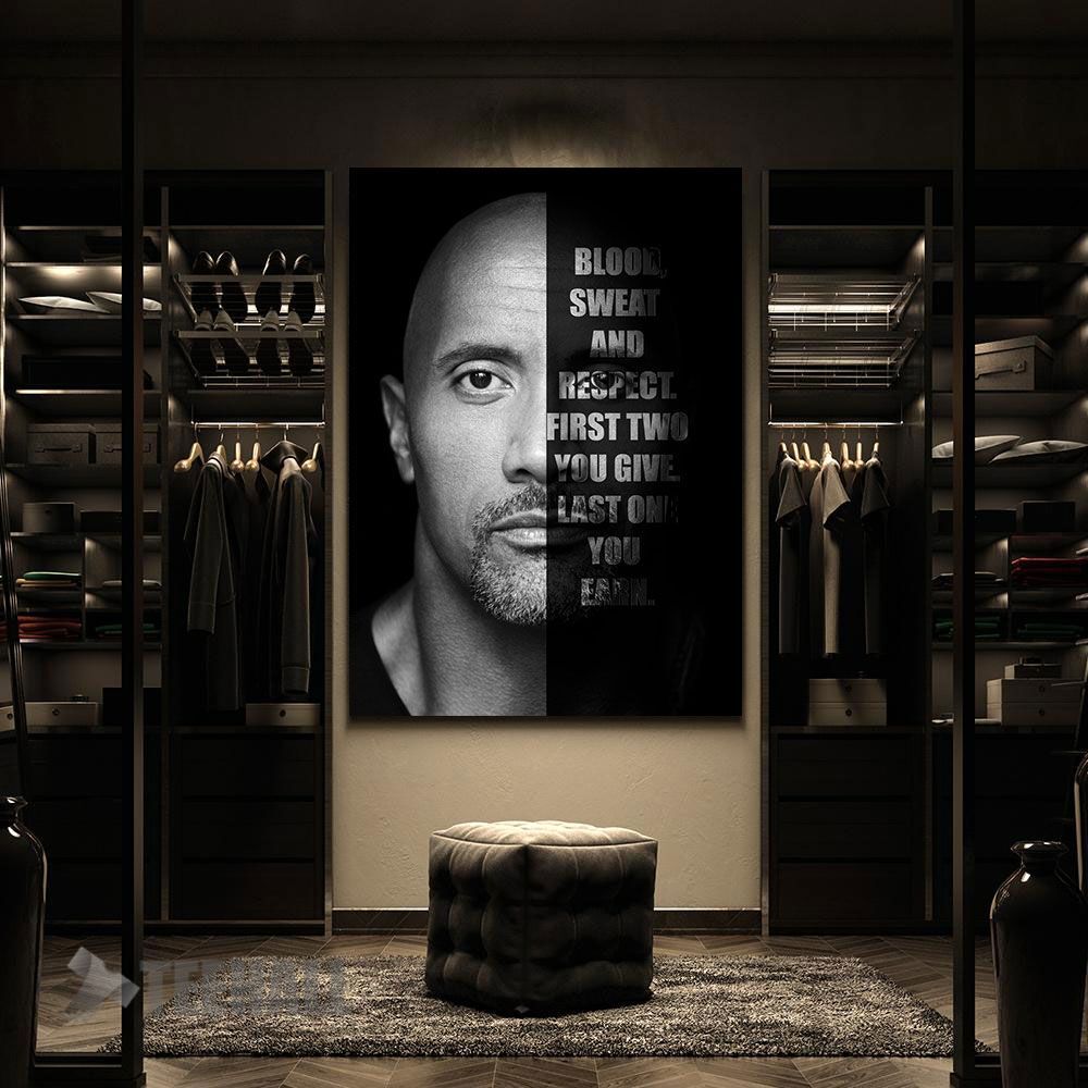 The-Rock-Quote-Motivational-Canvas-Prints-Wall-Art-Decor-2 The Rock Quote Motivational Canvas Prints Wall Art Decor 2