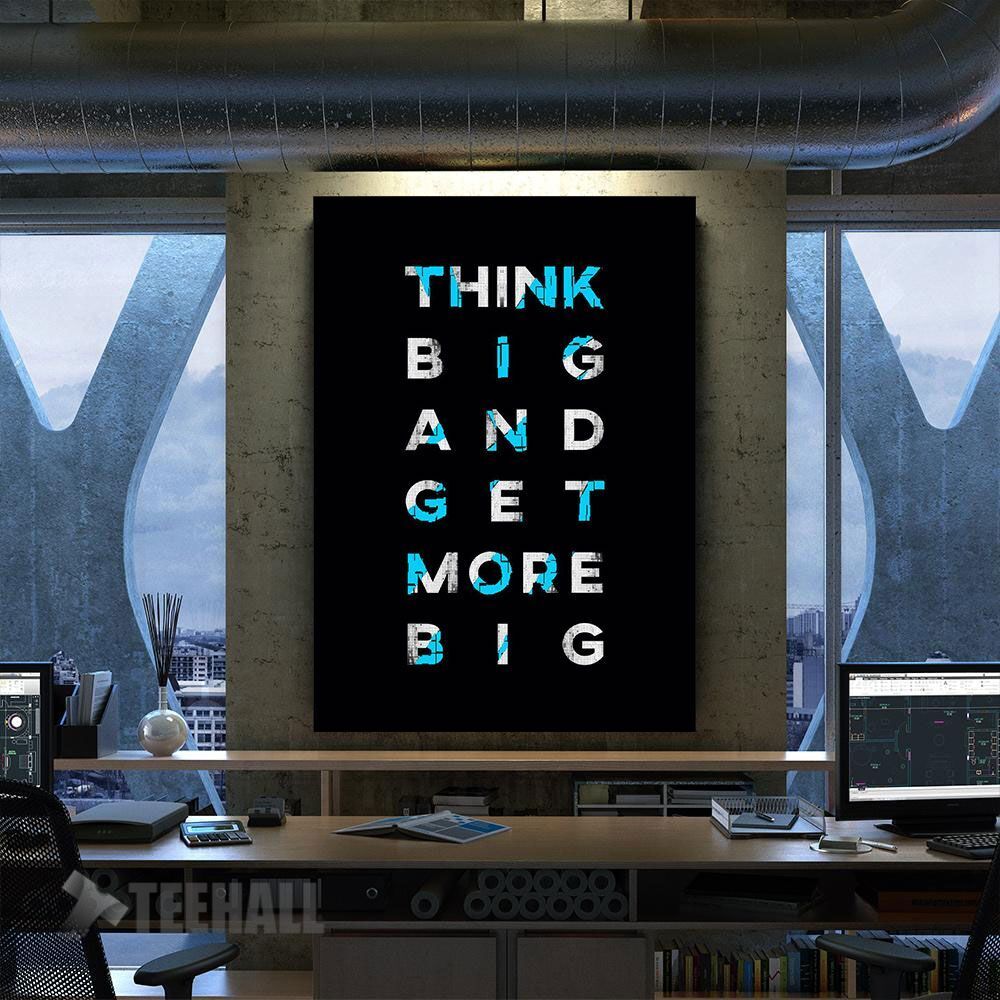 Think Big Motivational Canvas Prints Wall Art Decor