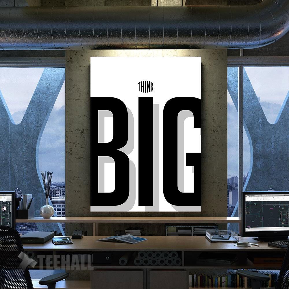 Think Big Poster Motivational Canvas Prints Wall Art Decor