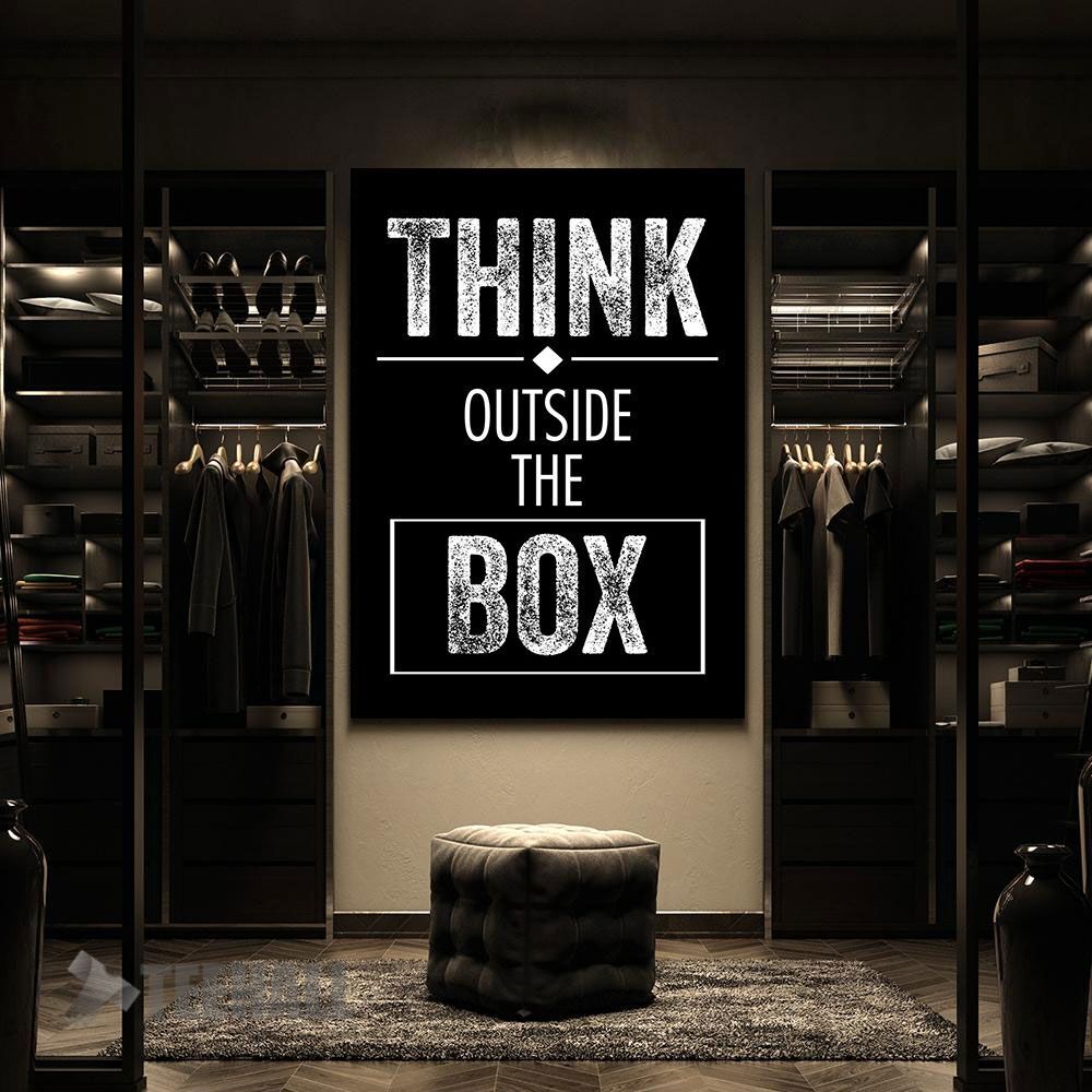 Think-Outside-Box-Motivational-Canvas-Prints-Wall-Art-Decor-2 Think Outside Box Motivational Canvas Prints Wall Art Decor 2