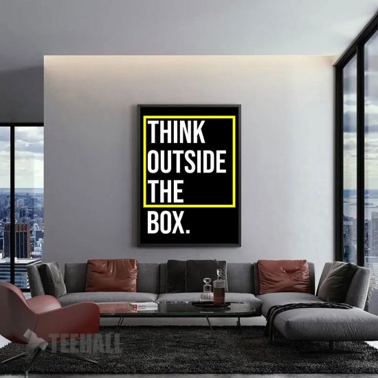 Think Outside The Box Motivational Canvas Prints Wall Art Decor 1 1