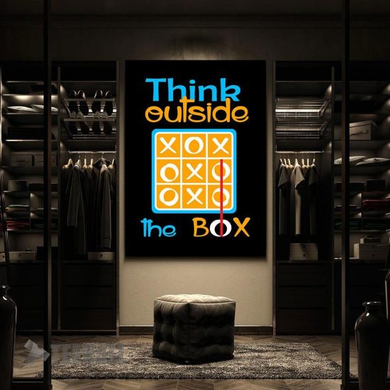 Think Outside The Box Motivational Canvas Prints Wall Art Decor 2 6