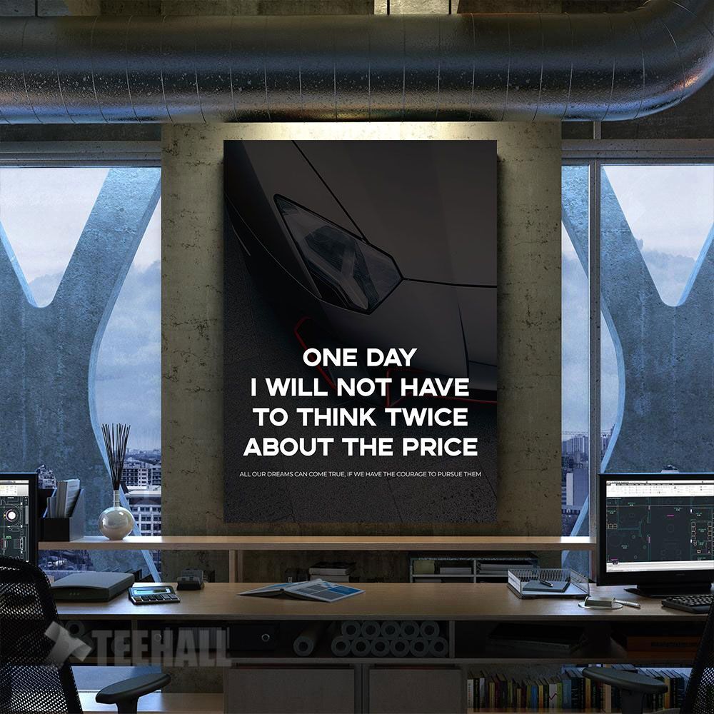 Think Twice Motivational Canvas Prints Wall Art Decor
