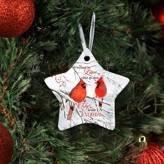 Christmas Cardinal Ceramic Ornament