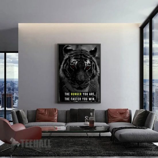 Tiger Motivational Art Canvas Prints Wall Art Decor 1