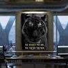 Tiger Motivational Art Canvas Prints Wall Art Decor