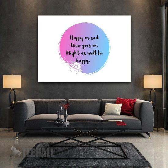 Time Goes On Motivational Canvas Prints Wall Art Decor