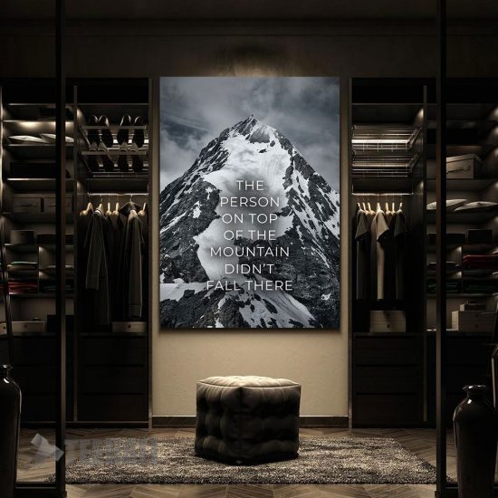 Top Of The Mountain Motivational Canvas Prints Wall Art Decor 2
