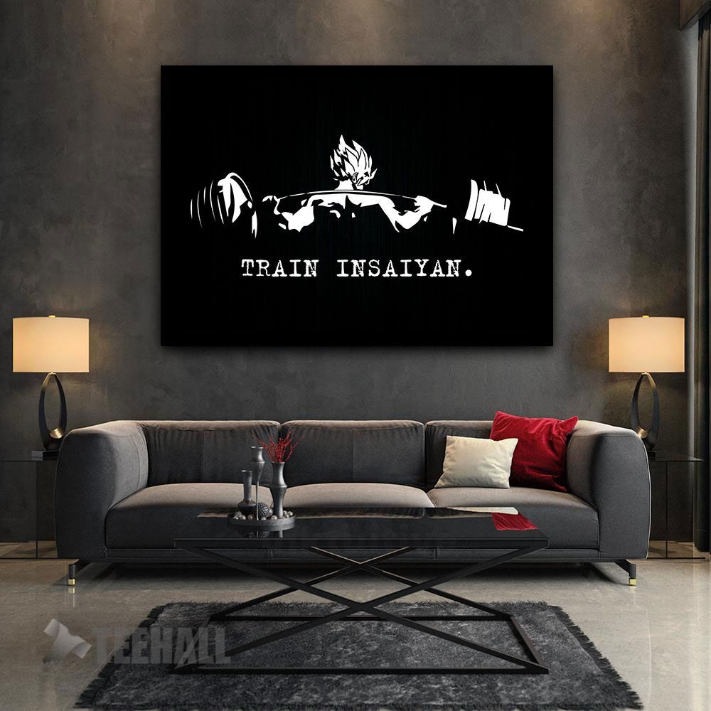 Train Insaiyan Motivational Canvas Prints Wall Art Decor