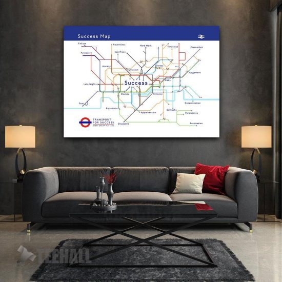 Transport Of Success Motivational Canvas Prints Wall Art Decor