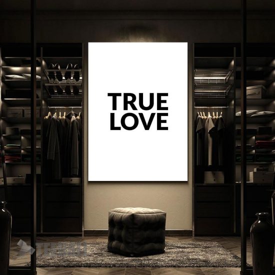 True Love Quote Motivational Canvas Prints Wall Art Decor 2
