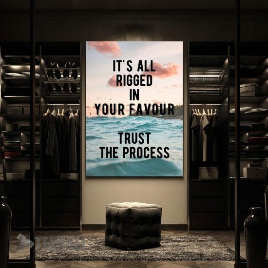 Trust The Process Quote Motivational Canvas Prints Wall Art Decor 2 1