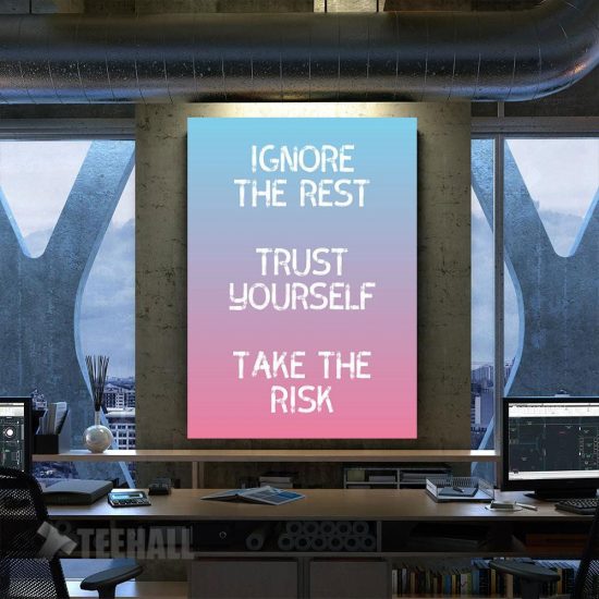 Trust Yourself Motivational Canvas Prints Wall Art Decor