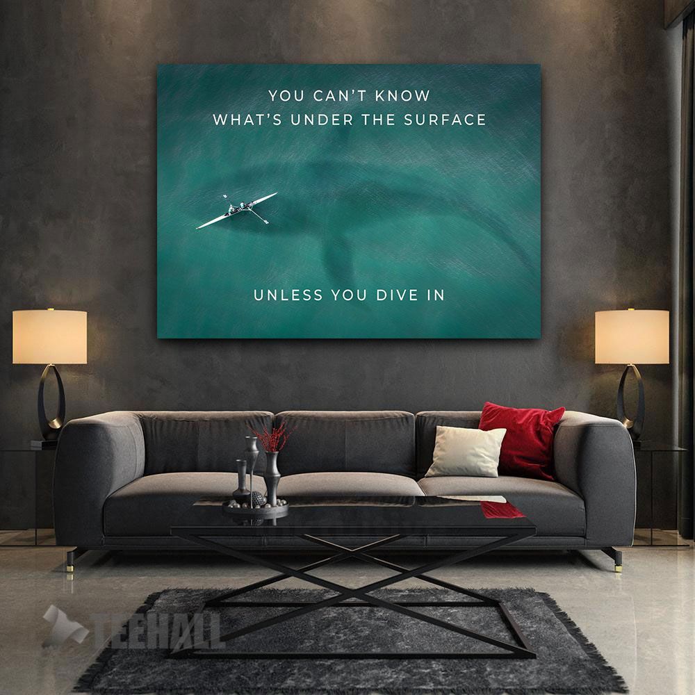 Under The Surface Motivational Canvas Prints Wall Art Decor