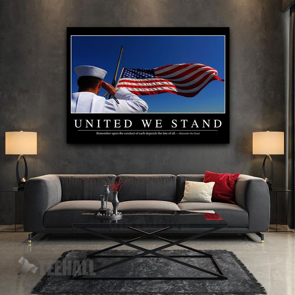 United We Stand Motivation Canvas Prints Wall Art Decor